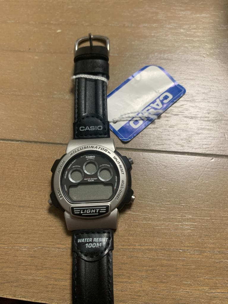 Casio Illuminator Water Resist 100M Polshorloge, Ophalen, Casio, Leer, Staal