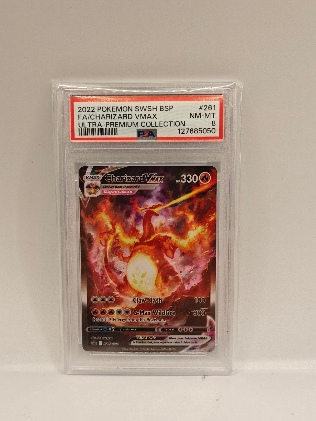 2022 pokemon swsh bsp Charizard VMAX ultra premium PSA 8, Ophalen of Verzenden