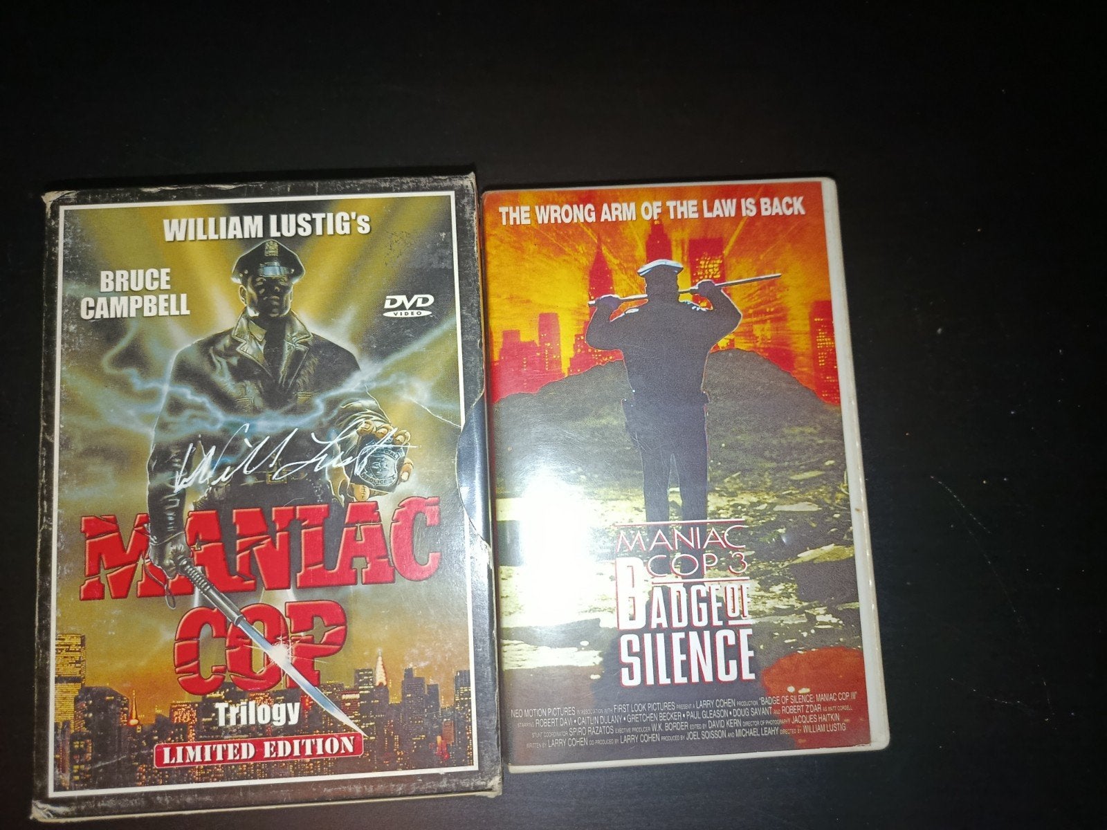 Maniac Cop Collectie Limited Edition DVD & VHS, Gebruikt, Vanaf 16 jaar, Speciale editie, Slasher