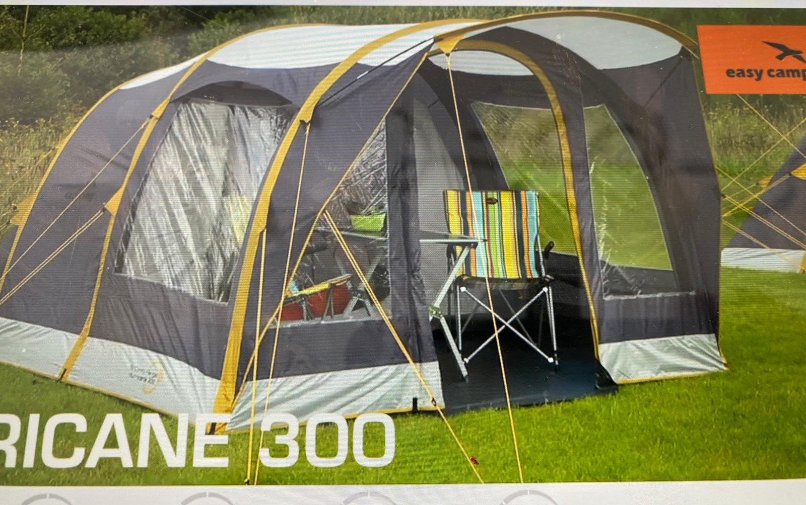 Easy Camp Hurricane 300 opblaasbare tunneltent, Caravans en Kamperen, Tenten, Ophalen, Tot en met 4
