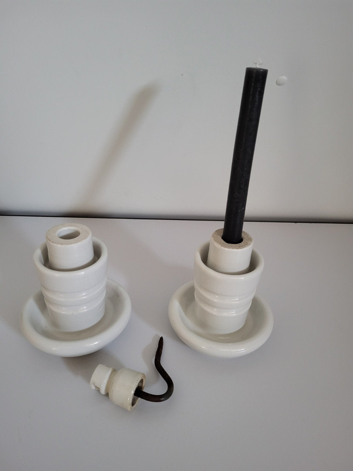 2 Super mooie zware oude Isolatoren, Ophalen of Verzenden, Gebruikt