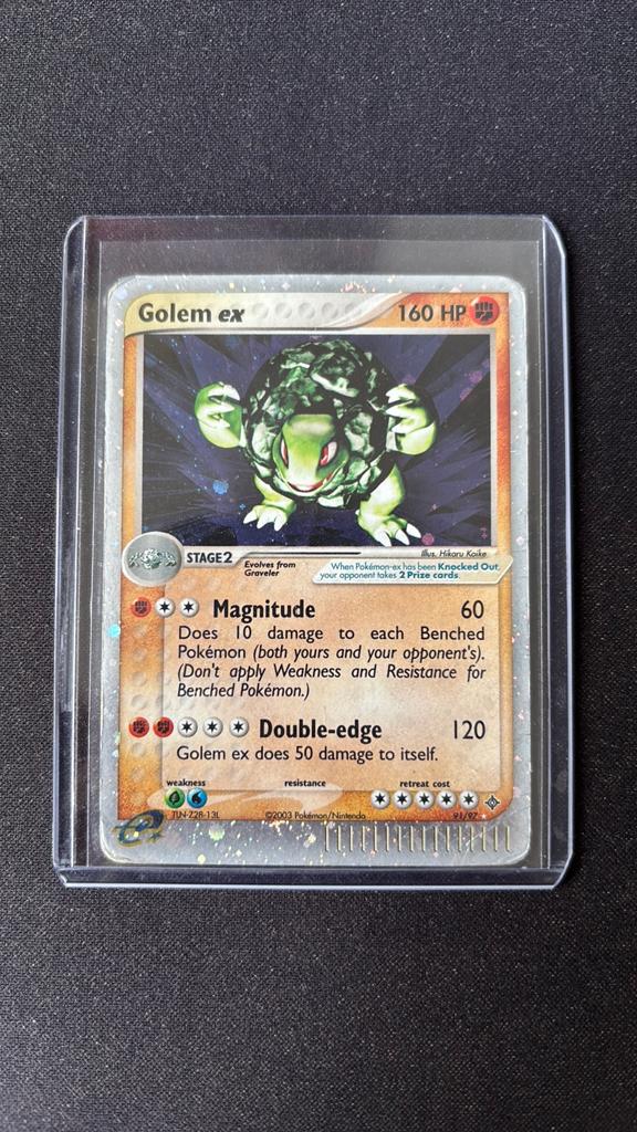 Pokémon Golem Ex #91 2003, Ophalen of Verzenden, Gebruikt, Losse kaart, Foil