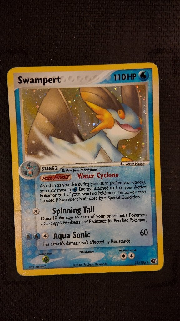 Swampert 3 11 Emerald | Pokemon kaart, Ophalen, Zo goed als nieuw, Losse kaart, Foil