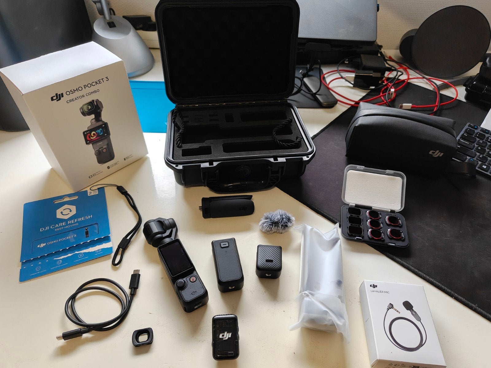 8 wkn oude dji pocket 3 creator combo met 2jr care refresh, Ophalen of Verzenden, Nieuw, Overige merken