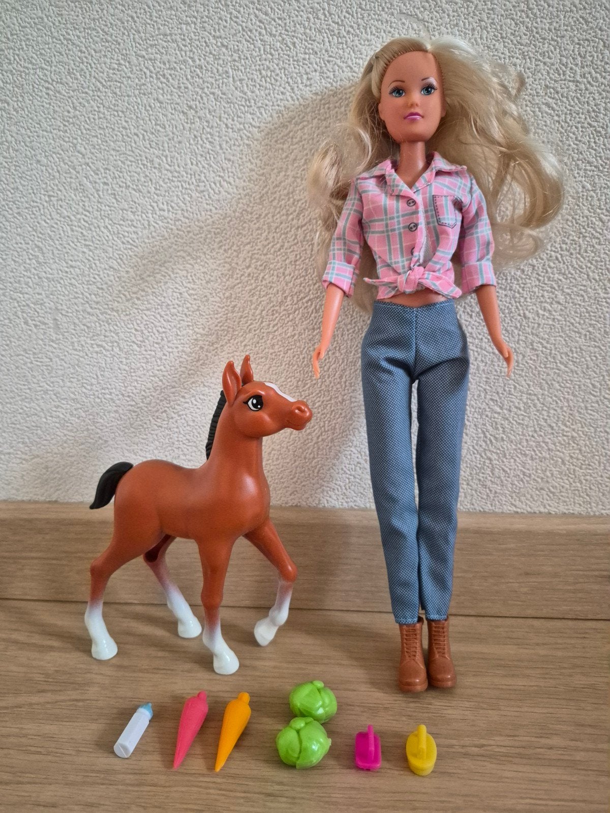 Steffi Love pop met pony en accessoires, Ophalen of Verzenden, Zo goed als nieuw, Overige typen