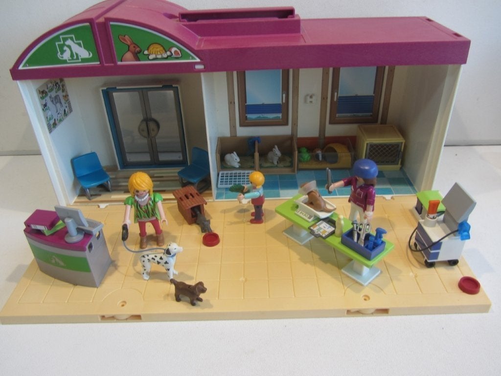 PLAYMOBIL Meeneem dierenkliniek - 70146, Ophalen of Verzenden, Gebruikt, Losse onderdelen