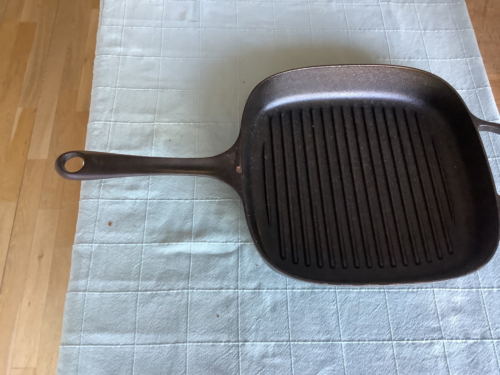 Braadpan, Huis en Inrichting, Keuken | Potten en Pannen, Ophalen of Verzenden, Gebruikt, Gietijzer, Koekenpan of Braadpan