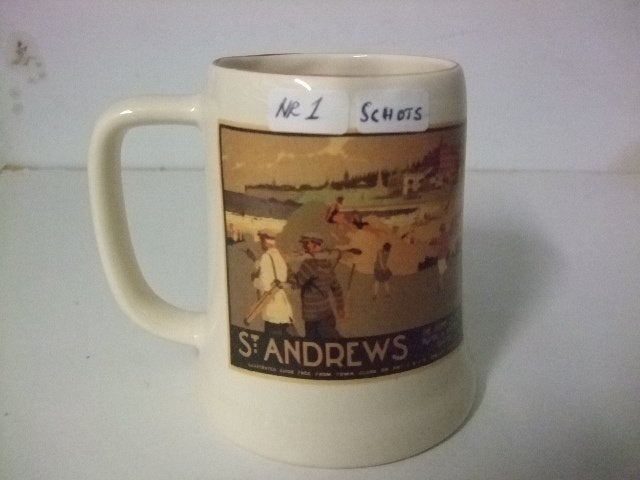 St. Andrews bier pul (nr.1) 0.5 ltr, Ophalen of Verzenden, Nieuw, Pul(len), Overige merken