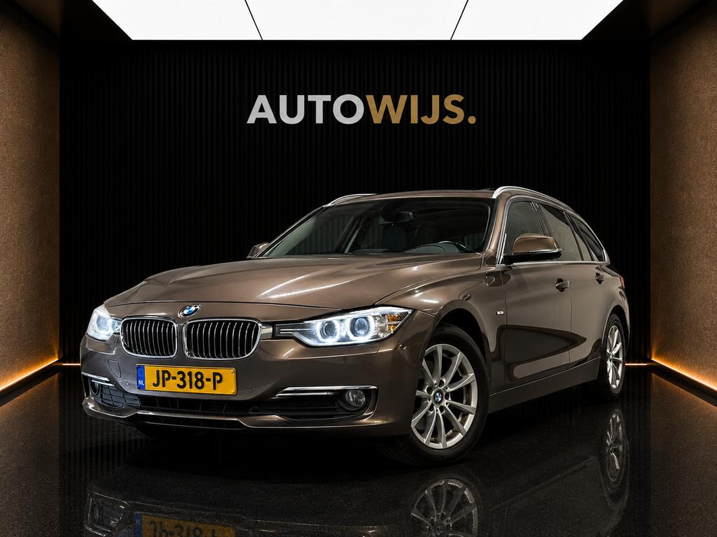 BMW 3-serie Touring 320d xDrive High Executive|LUXURY|LEDER|, Auto's, Automaat, Euro 5, Zwart, 4 cilinders