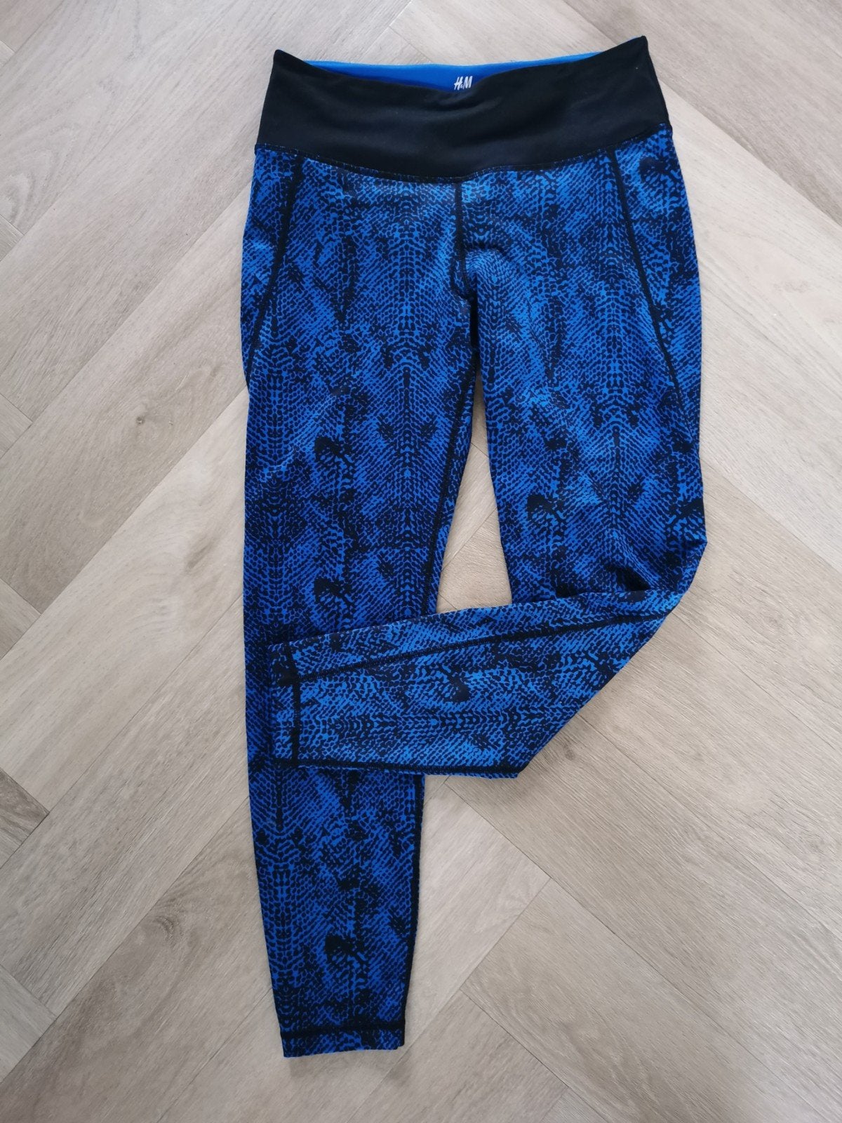 H&M sportlegging mt. S, H&M, Maat 36 (S), Verzenden, Blauw