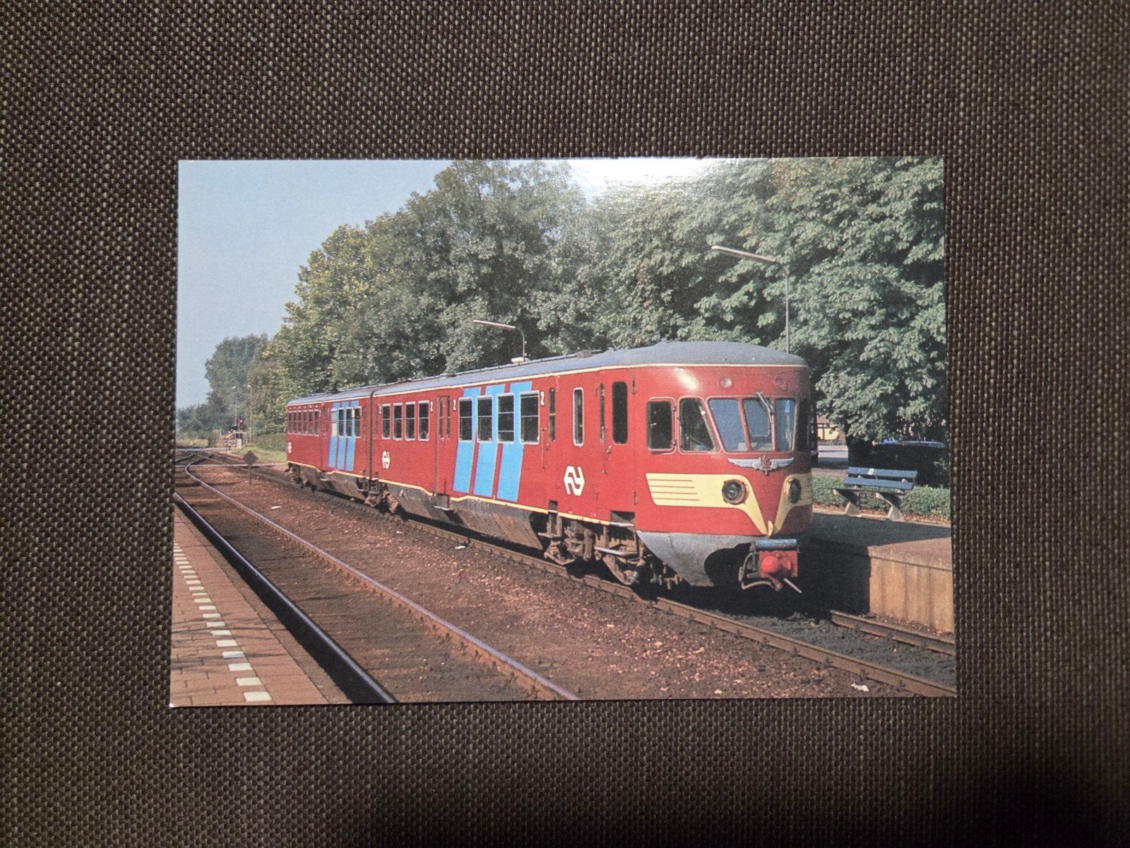 NS Trein DE2 78 Diemen 5-7-1981 - Fotokaart, Ophalen of Verzenden, Gebruikt, Trein, Kaart of Prent