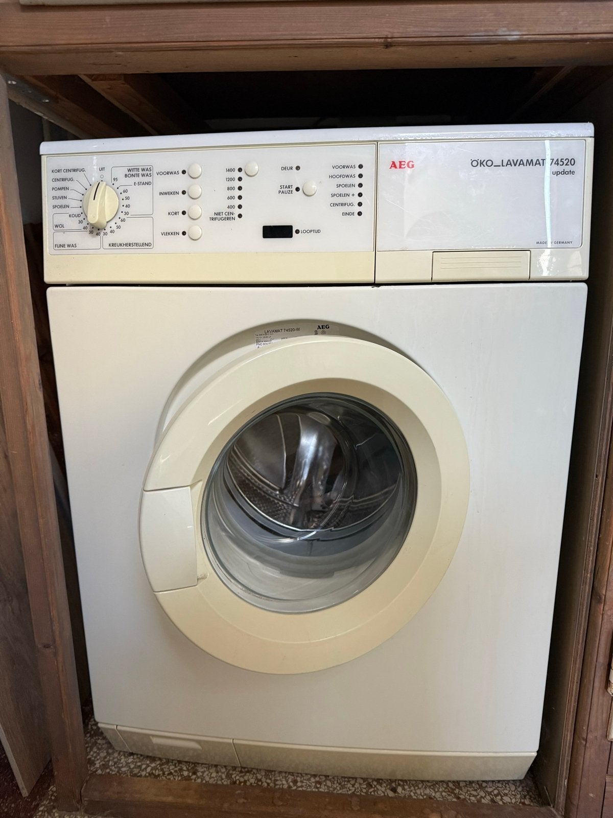 AEG ÖKO_LAVAMAT 74520 Wasmachine, Ophalen, Gebruikt, Voorlader, Kort programma