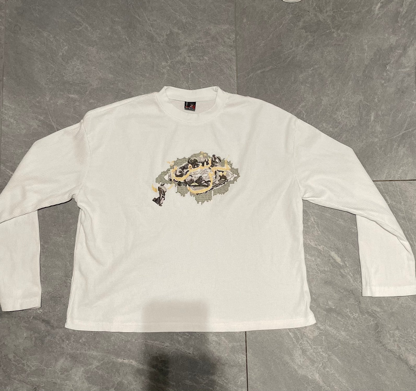 Derschutze waffle longsleeve maat s, Ophalen of Verzenden, Zo goed als nieuw, Maat 46 (S) of kleiner, Wit