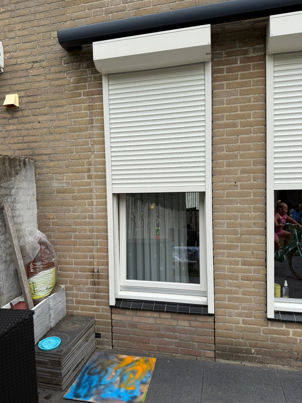 Rolluiken, Doe-het-zelf en Verbouw, Rolluiken, Ophalen, Zo goed als nieuw, Wit, 200 cm of meer