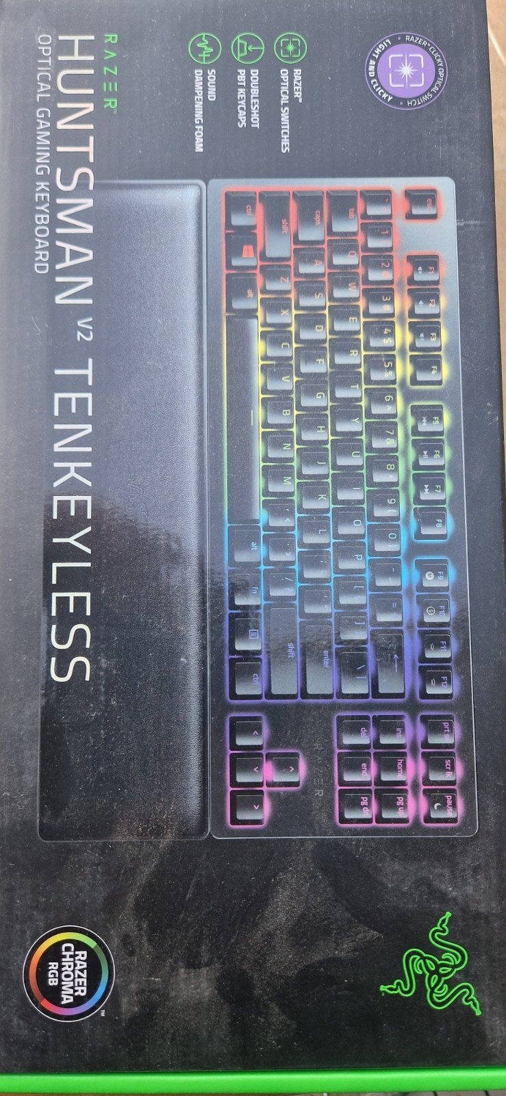 Razer Huntsman V2 TKL Gaming Toetsenbord, Nieuw, Razer, Qwerty, Bedraad