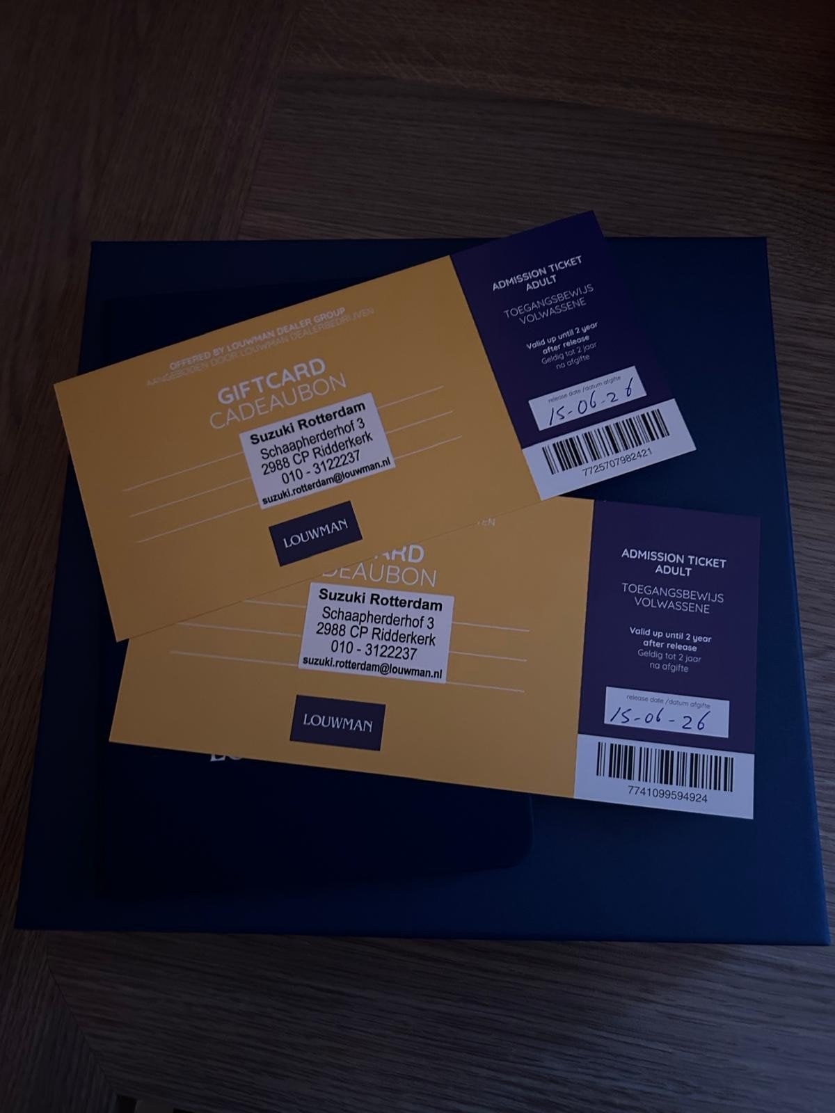 Tickets Louwman Museum, Ophalen of Verzenden, Gamma, Nieuw, Niet van toepassing