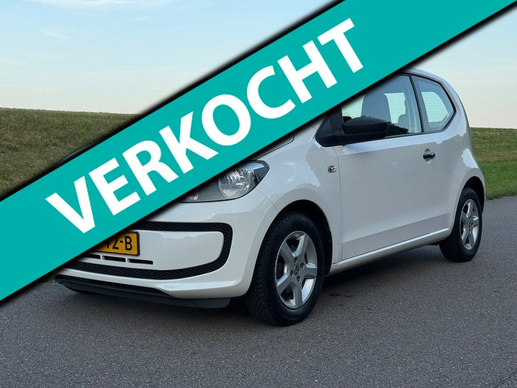 Volkswagen Up! 1.0 move up! BlueMotion | Airco | Navi | Blue, Auto's, Euro 5, Stof, Gebruikt, 4 stoelen