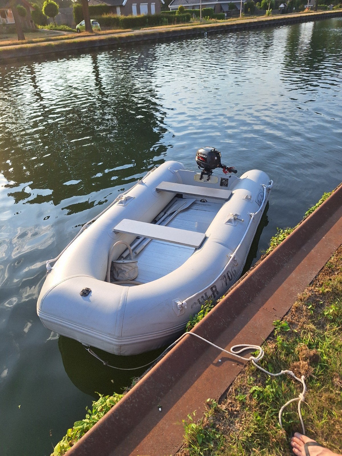 Opblaasboot met Suzuki 2.5 PK buitenboordmotor, Ophalen, Gebruikt, Overige typen