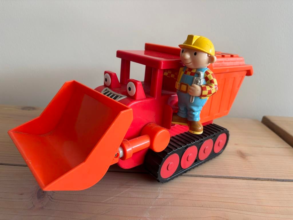 Bob de Bouwer Dumper met geluid en figuur, Ophalen of Verzenden, Gebruikt