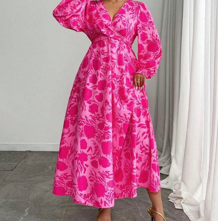 Prachtige jurk - Nieuw XL, Kleding | Dames, Jurken, Maat 46/48 (XL) of groter, Ophalen of Verzenden, Zo goed als nieuw, Roze