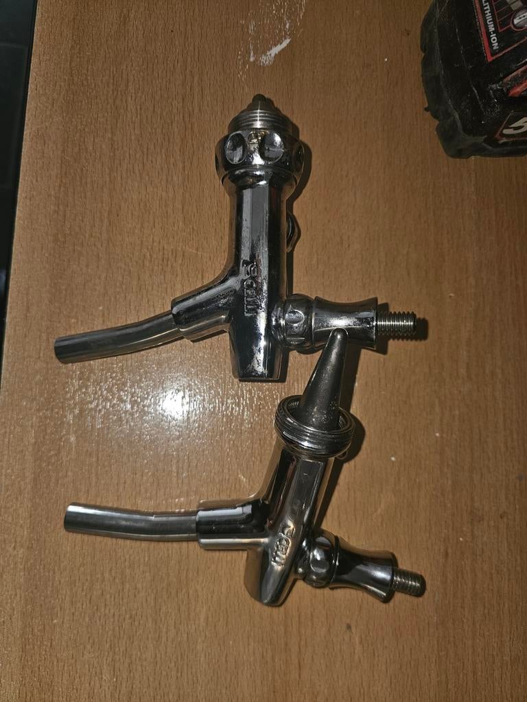 2x Bierkraan Tapkraan Chroom - Gebruikt prijs per stuk, Witgoed en Apparatuur, Thuistaps, Ophalen of Verzenden, Gebruikt, Overige merken