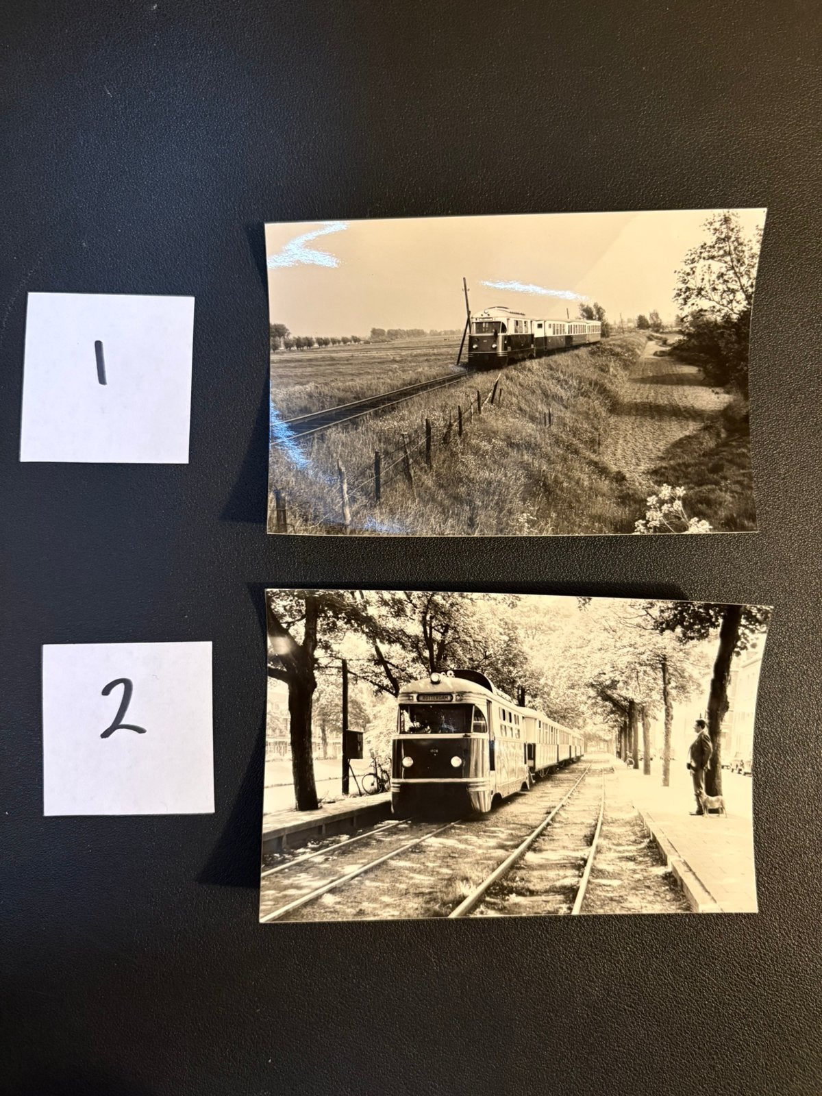 2 originele foto trans RTM (jaren 60), Verzamelen, Ophalen of Verzenden, Gebruikt, Tram