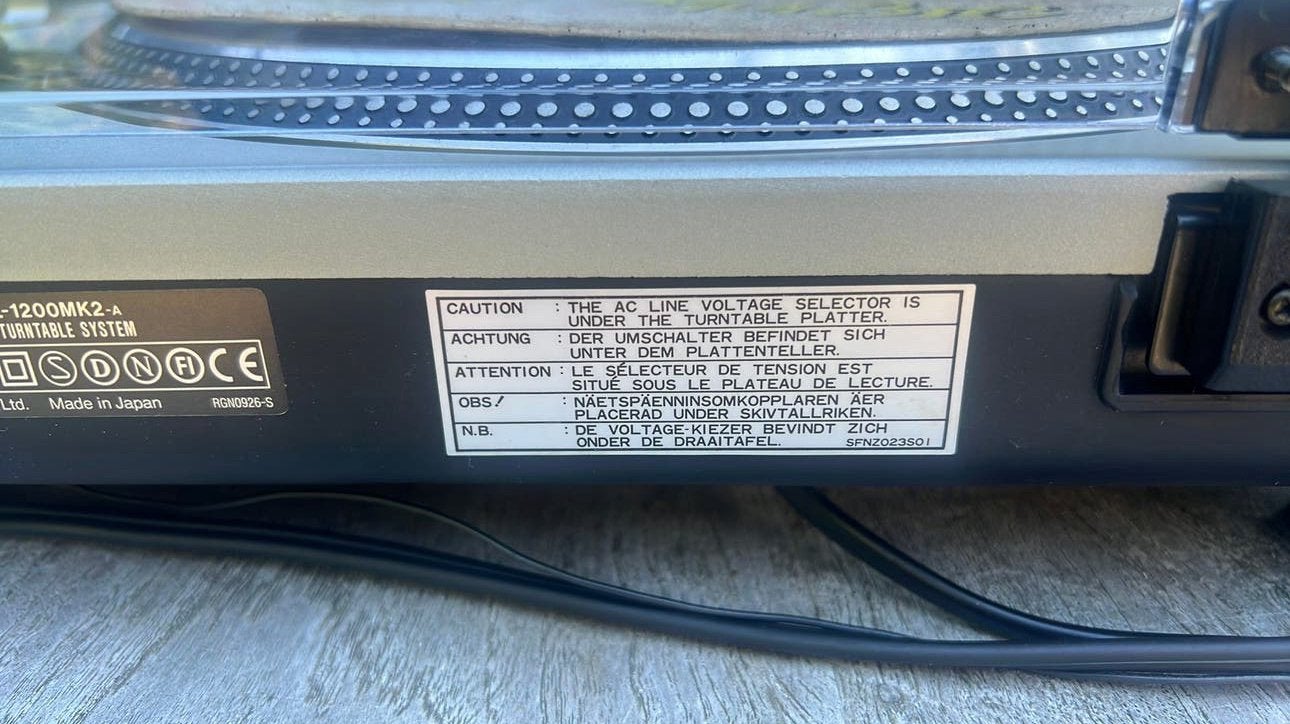 Technics Direct Drive SL-1200MK 2, Ophalen, Gebruikt, Pitch-regelaar, Technics