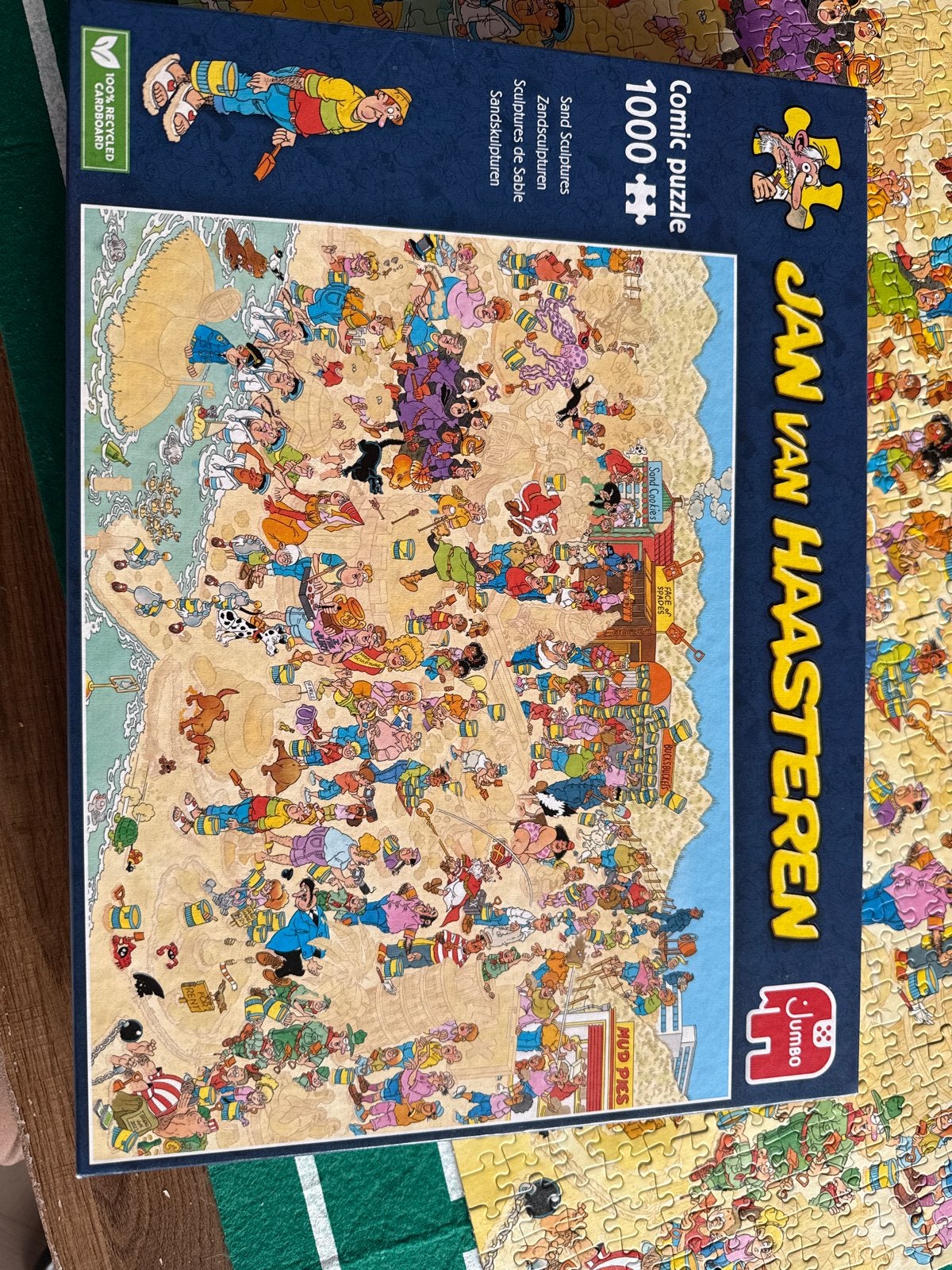 Jan van Haasteren Zandsculpturen 1000 stukjes, Hobby en Vrije tijd, Denksport en Puzzels, Ophalen of Verzenden, 500 t/m 1500 stukjes