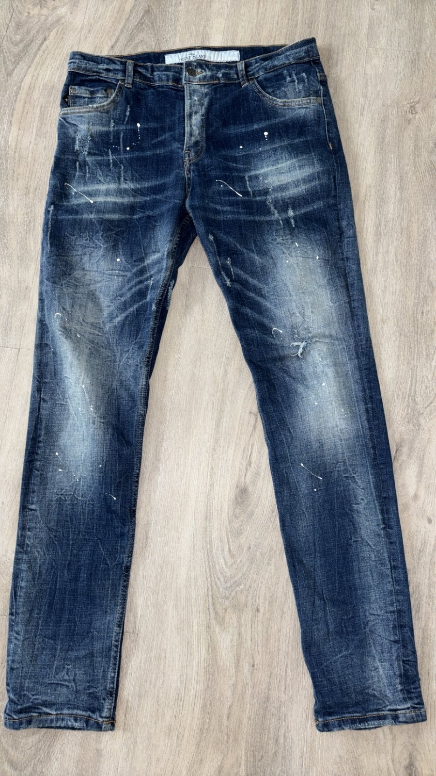 Stone island spijkerbroek, Kleding | Heren, Spijkerbroeken en Jeans, Ophalen of Verzenden, Zo goed als nieuw, Blauw, W33 - W34 (confectie 48/50)