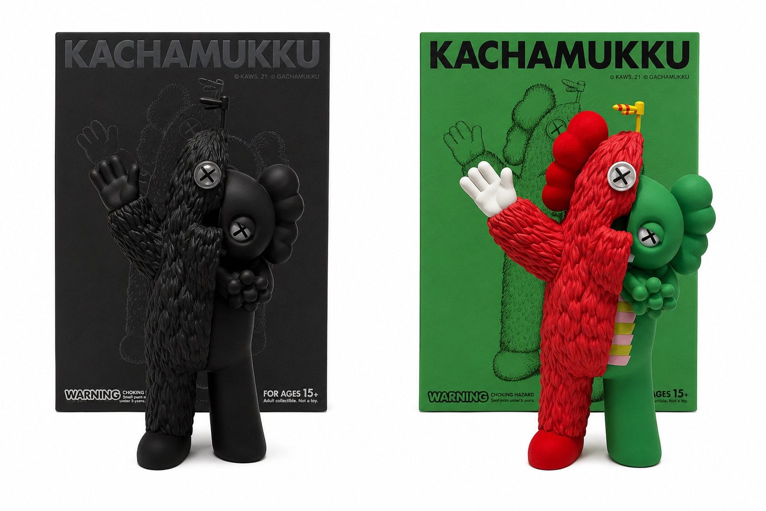 KAWS KACHAMUKKU – Set van 2 figuren, Ophalen of Verzenden