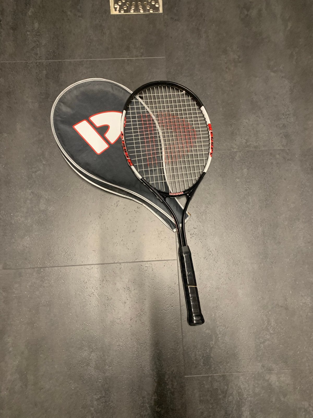 Donnay tennisracket met hoes - Gripmaat L3, Overige merken, Gebruikt, Ophalen of Verzenden, Racket