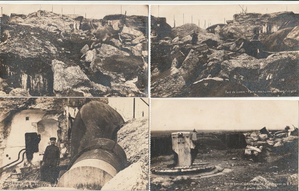 7X Fort de Loncin -Ans (Luik) Oorlogssituatie WOI 1914-'18, Verzenden, Voor 1920, Ongelopen, Luik