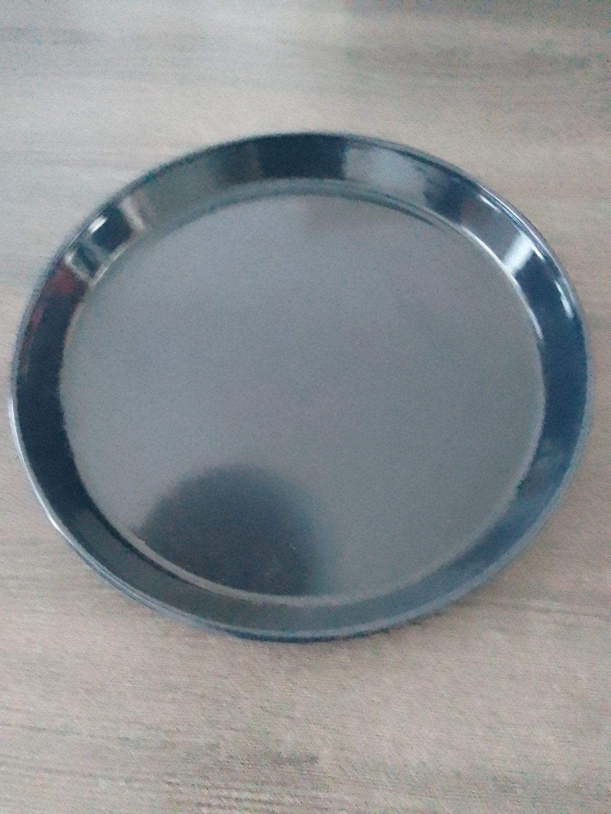 Rond dienblad - donker blauw, Huis en Inrichting, Ophalen, Kunststof, Gebruikt, Met opstaande rand