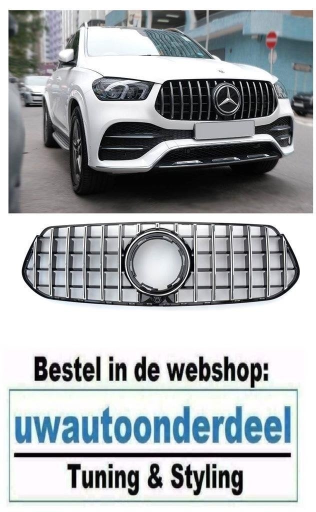 Grill Voor Mercedes GLE V167 Amg Chrome Glans Zwart