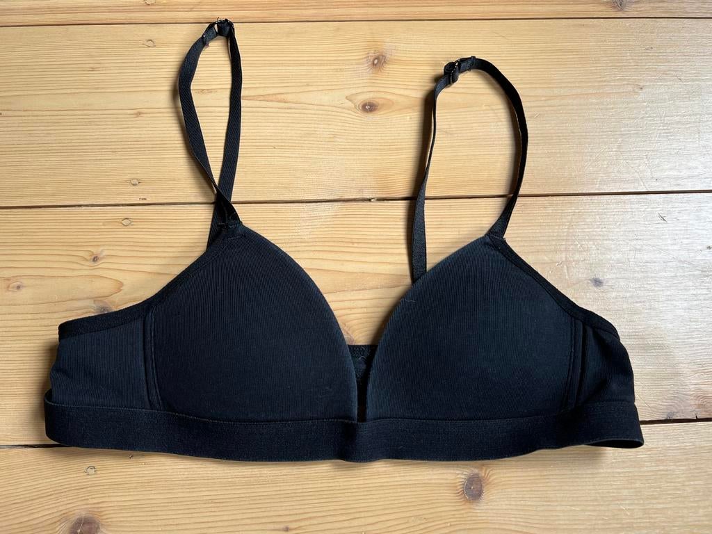 Hema Zwarte Bralette BH - Maat 70AA, Ophalen of Verzenden, Zo goed als nieuw, Meisje, Nacht- of Onderkleding