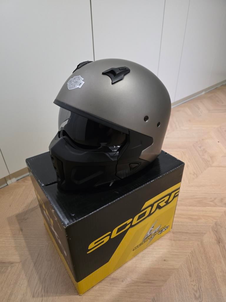 Scorpion EXO Covert x solid titanium,Maat L, Motoren, Kleding | Motorhelmen, Heren, Jethelm, L, Tweedehands
