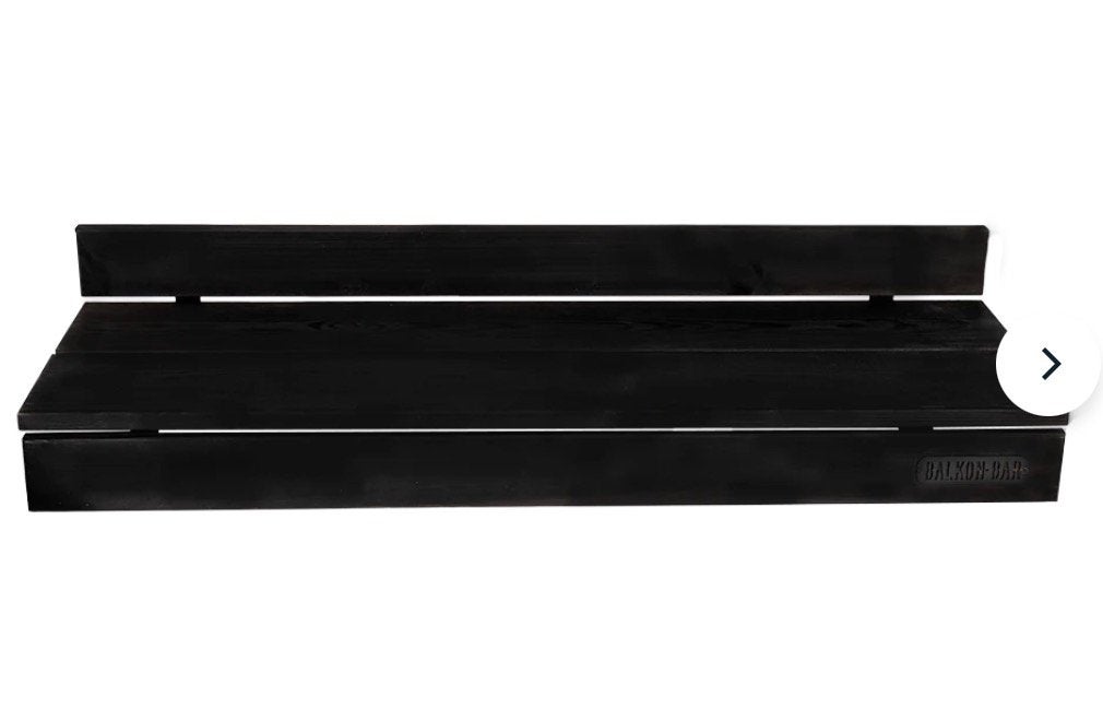 Nieuw:Houten Balkonbar Zwart | Wooden balcony bar black wash, Ophalen, Nieuw, Rechthoekig, Hout