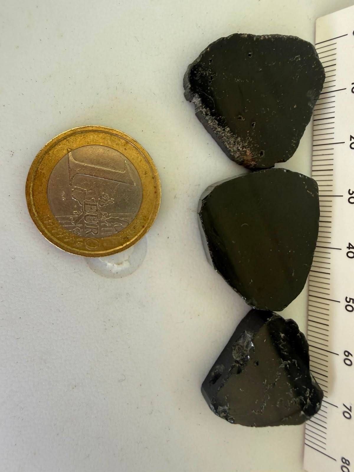 Toermalijn Kristal Slice Geboord N159 - Zwarte Toermalijn, Ophalen of Verzenden, CSJ, Circlesevenj@gmail.com, 2263cc
