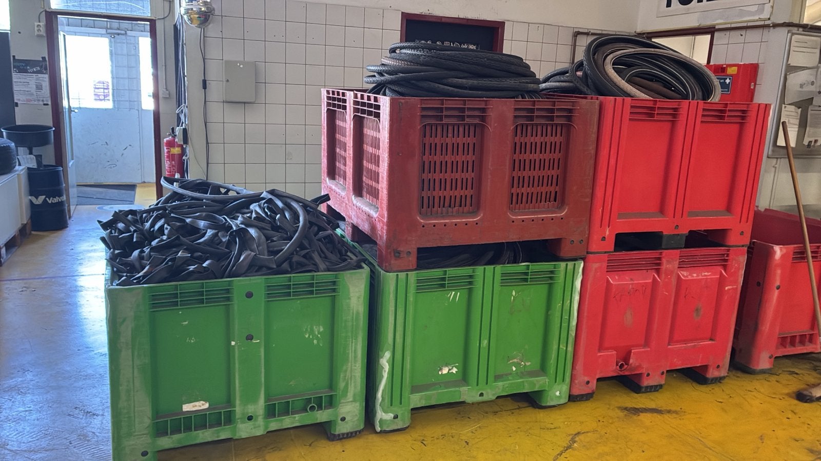 Partij gebruikte fietsbanden (binnen- en buitenbanden), Ophalen, Gebruikt, Band, Rubber
