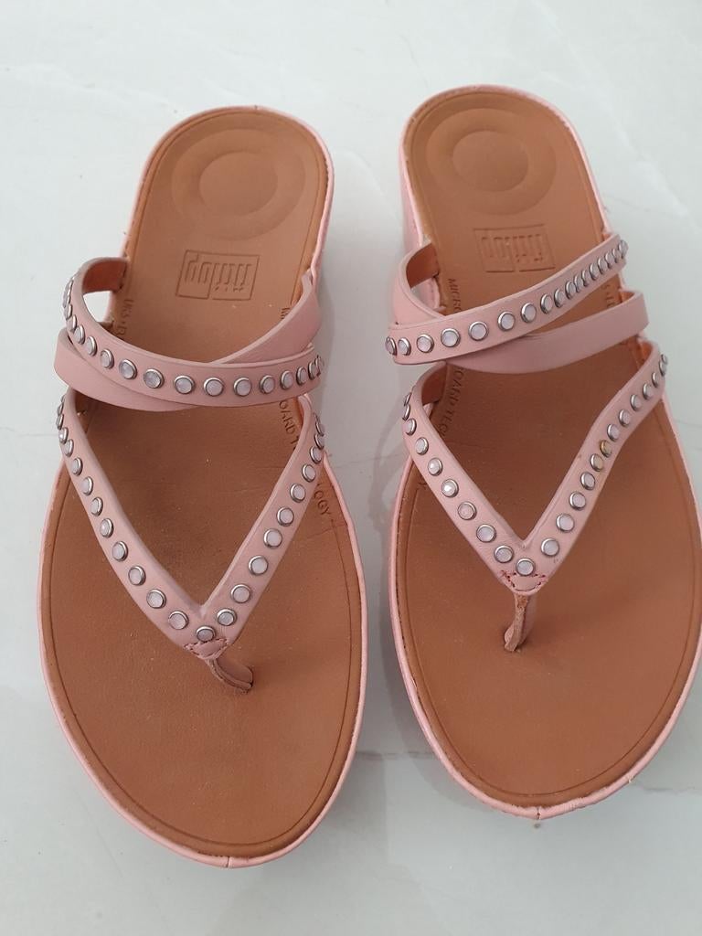 Fitflop slippers/sandalen - 2 keer gedragen maat 38, Kleding | Dames, Schoenen, Slippers, Ophalen of Verzenden, Zo goed als nieuw