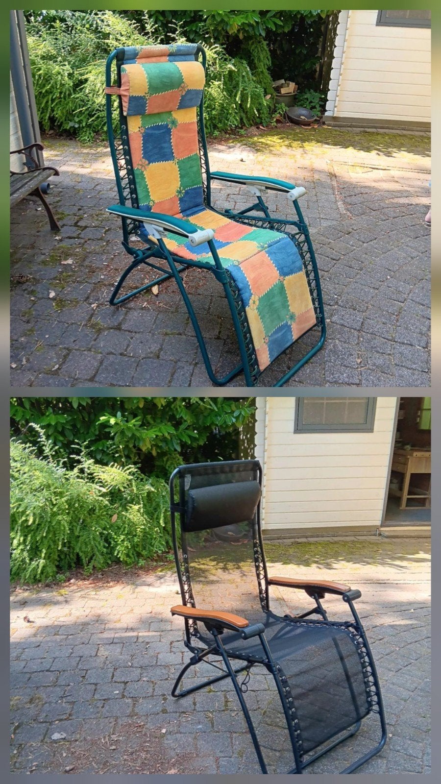 4 tuin/lig stoelen, Ophalen, Kunststof