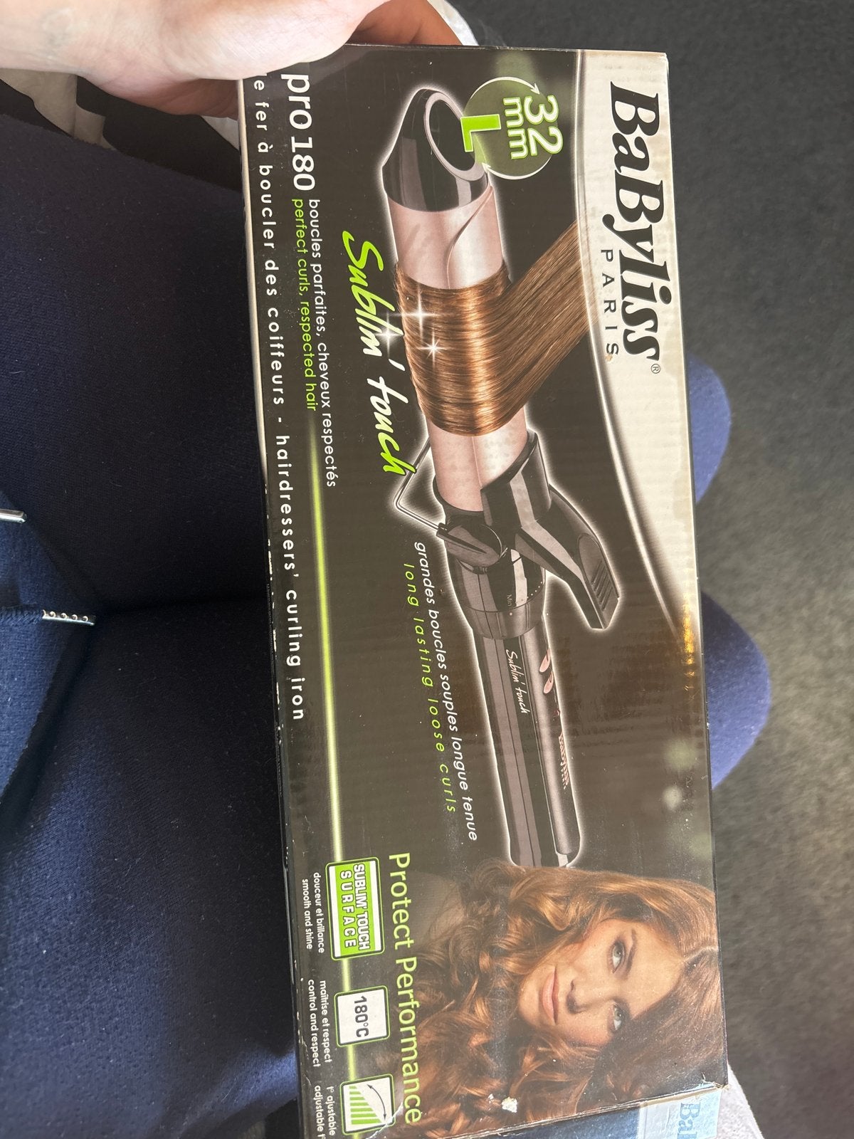 BaByliss Krultang Pro 180 Sublim' Touch 32mm, Ophalen of Verzenden, Gebruikt, Haarverzorging