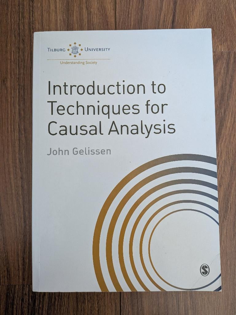 Introduction to Techniques for Causal Analysis - Gelissen, Ophalen, Alpha, Zo goed als nieuw, WO
