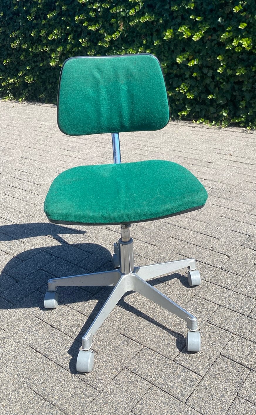 Bureaustoel groen vintage, Ophalen, Zo goed als nieuw, Groen