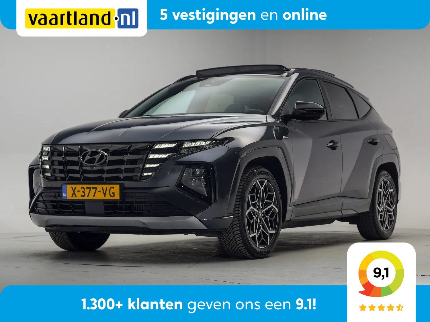 Hyundai Tucson 1.6 T-GDI PHEV 265pk N Line Sky 4WD Aut. [ Pa, Auto's, Automaat, 1350 kg, Gebruikt, 4 cilinders