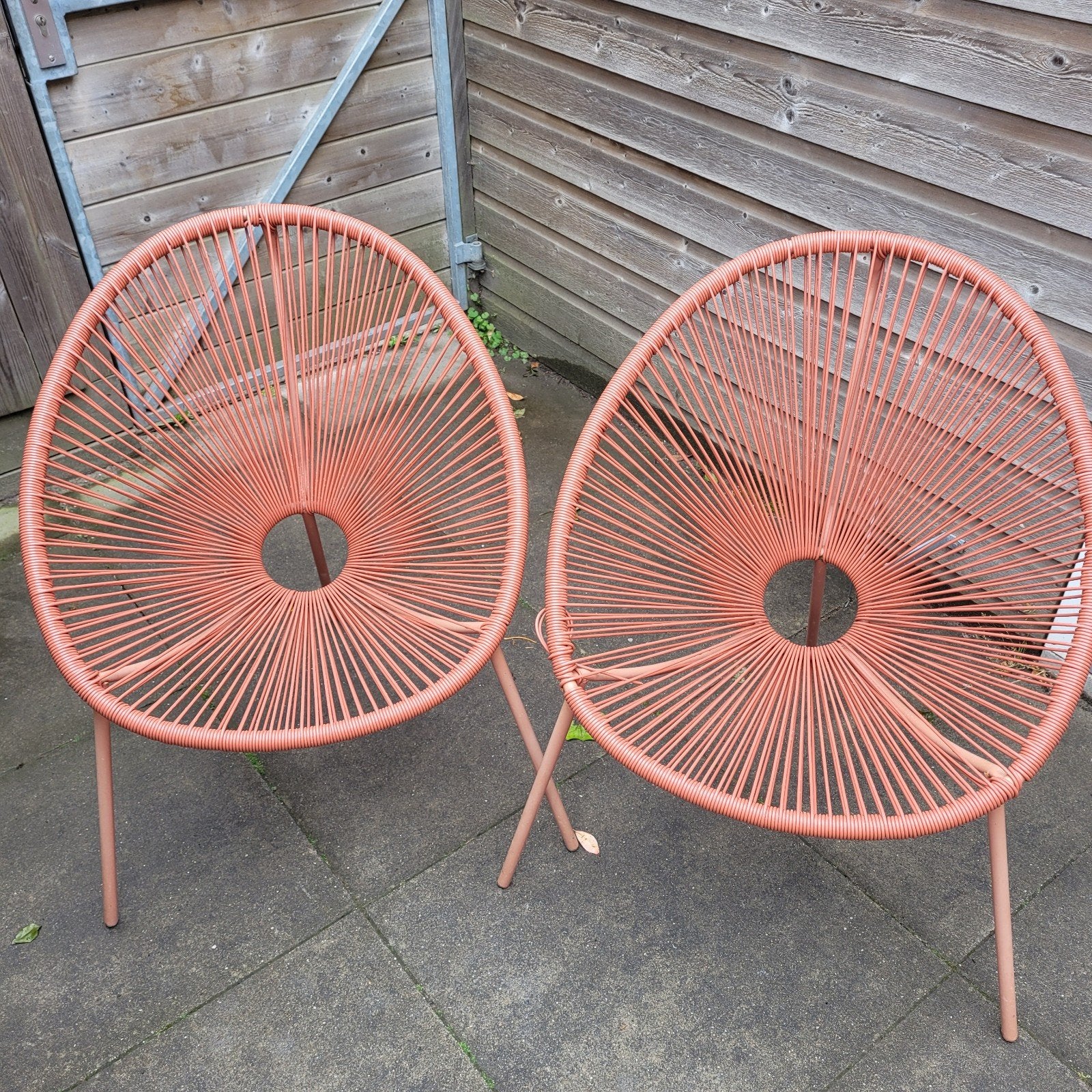 Set van 2 Acapulco stoelen - Terracotta, Ophalen, Gebruikt, Kunststof