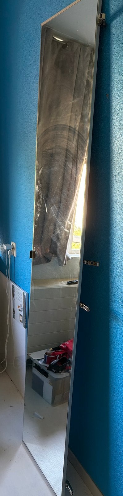 IKEA Pax spiegeldeur 229 x 50 cm, Ophalen, 200 cm of meer, Zo goed als nieuw, Rechthoekig