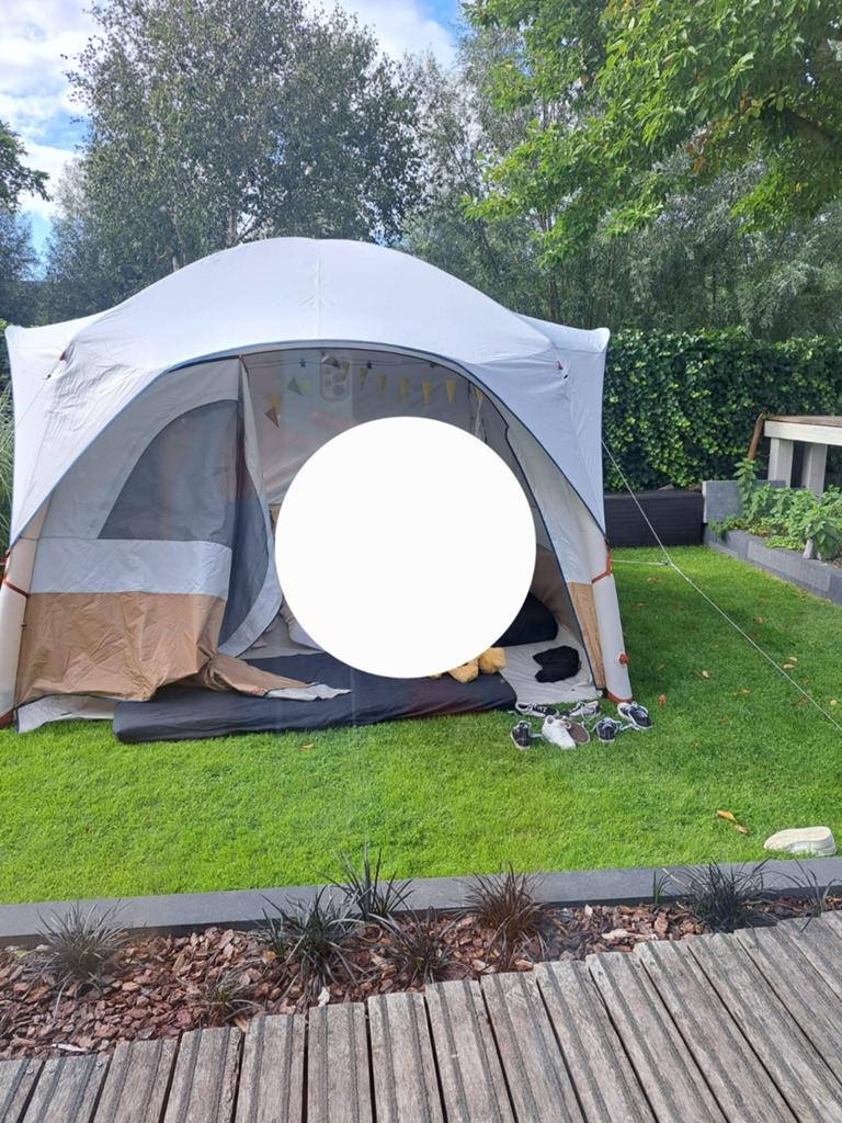 Decathlon Quechua Base Airseconds Fresh Tent - 8 personen, Ophalen, Gebruikt, Meer dan 6