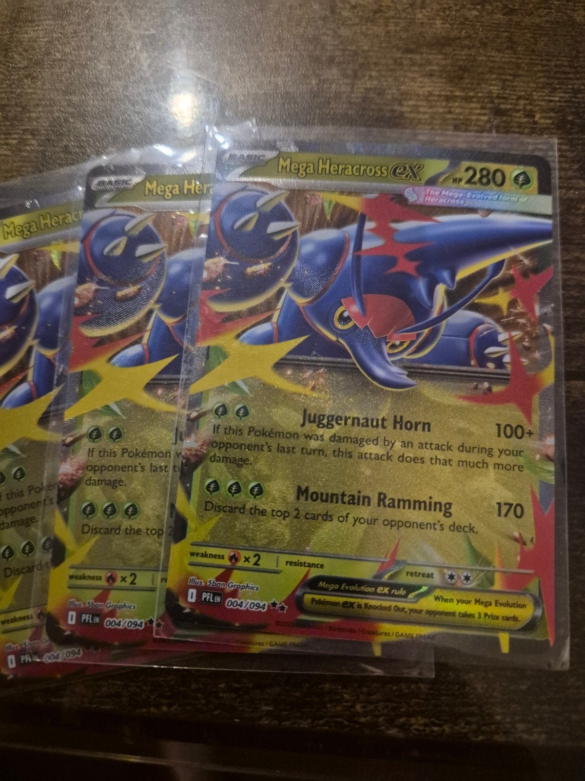 Mega heracross ex 004/094, Ophalen of Verzenden, Nieuw