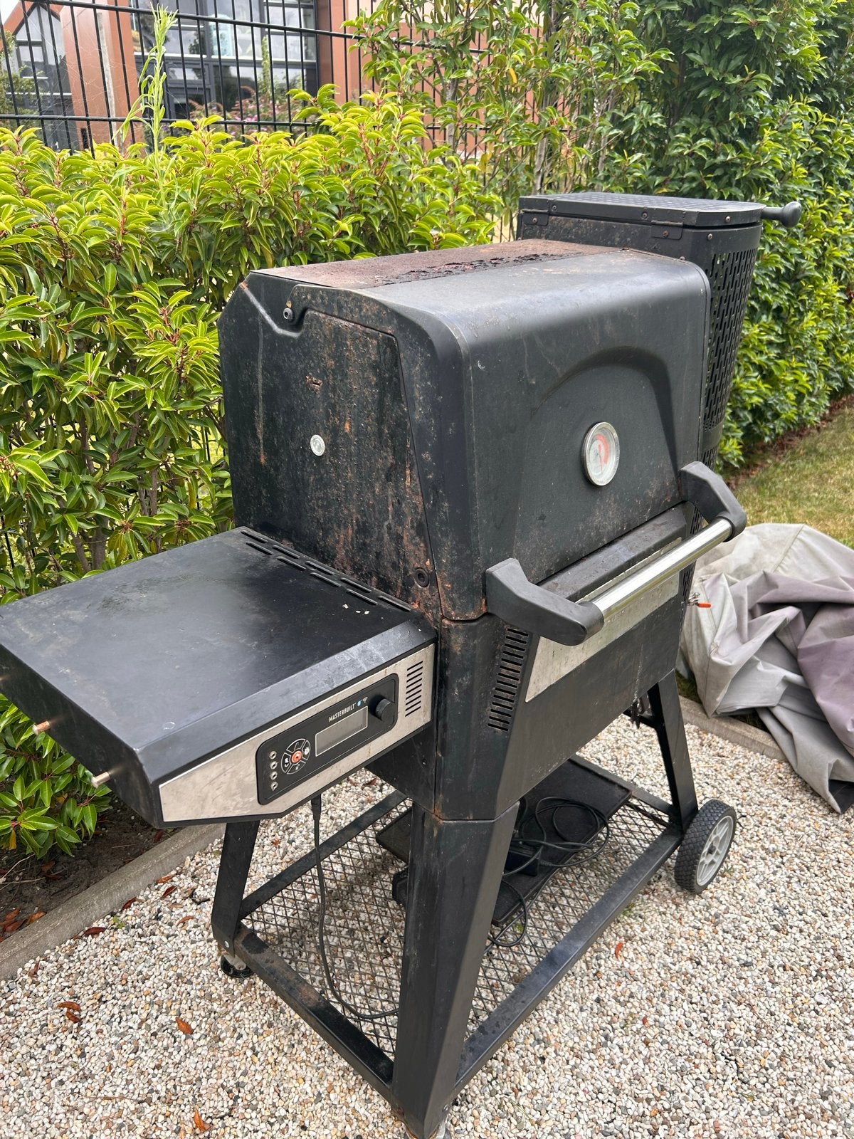 Masterbuilt 560 met hoes, Tuin en Terras, Houtskoolbarbecues, Ophalen, Gebruikt, Masterbuilt